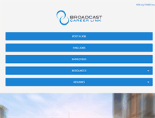 Tablet Screenshot of broadcastcareerlink.com